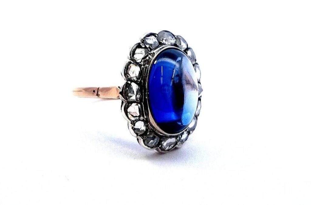 Starožitný prsten s diamanty