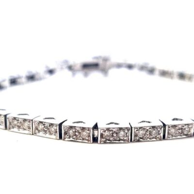 Zlatý náramek s diamanty, 12,20 g