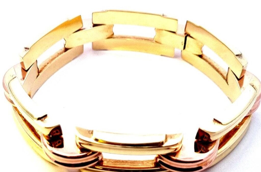 Starožitný zlatý náramek, první republika, 29,28 g