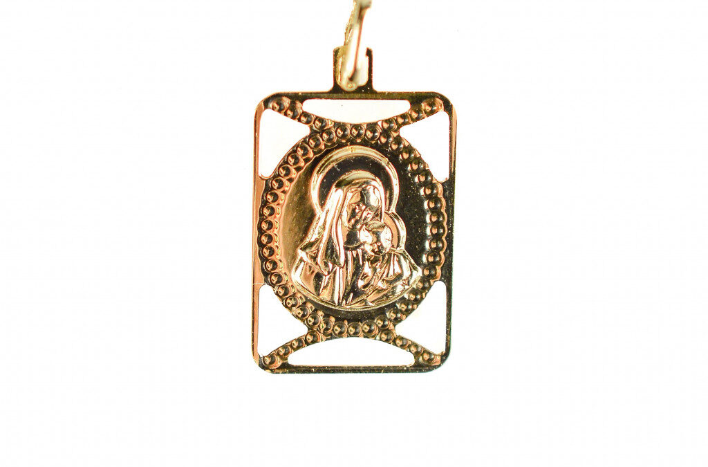 Zlatý přívěs, madonka