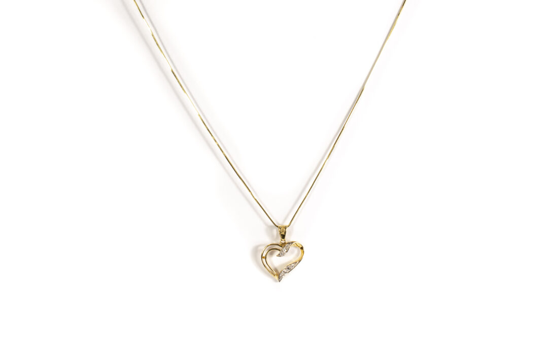 Zlatý přívěs – srdce