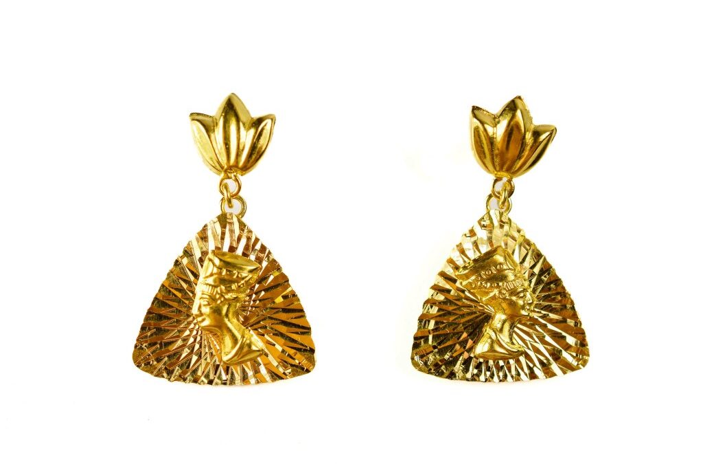 Zlaté náušnice, šroubek