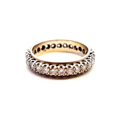 Zlatý prsten s diamanty 1,4 ct, vel. 54