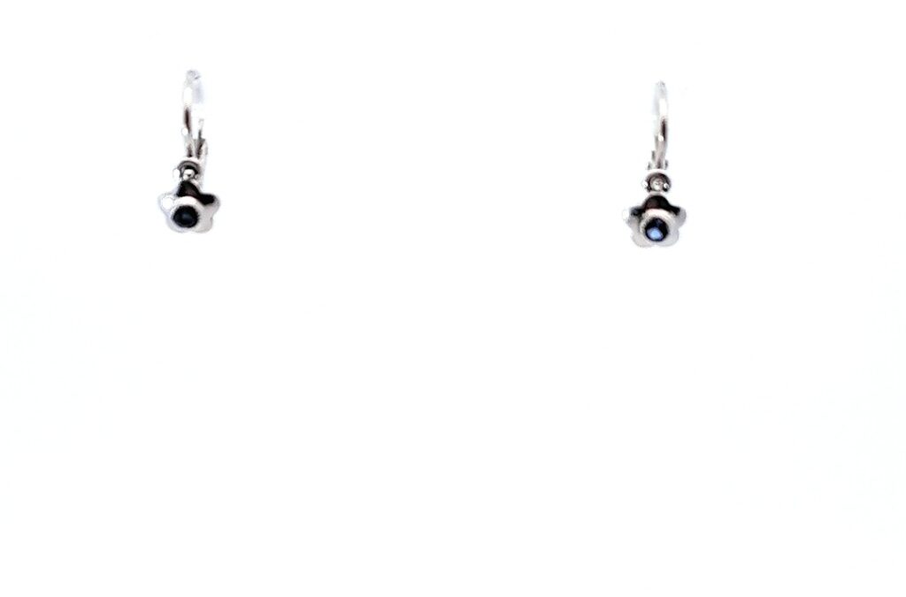 Dětské zlaté náušnice se safíry, visací