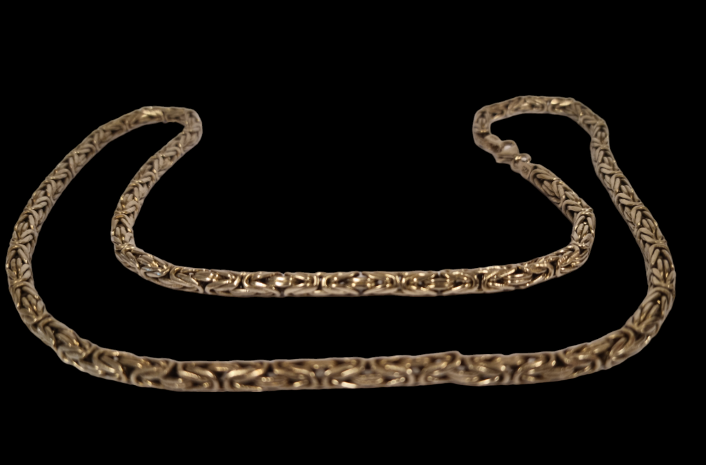 Stříbrný řetěz – královská vazba, 55,10 g