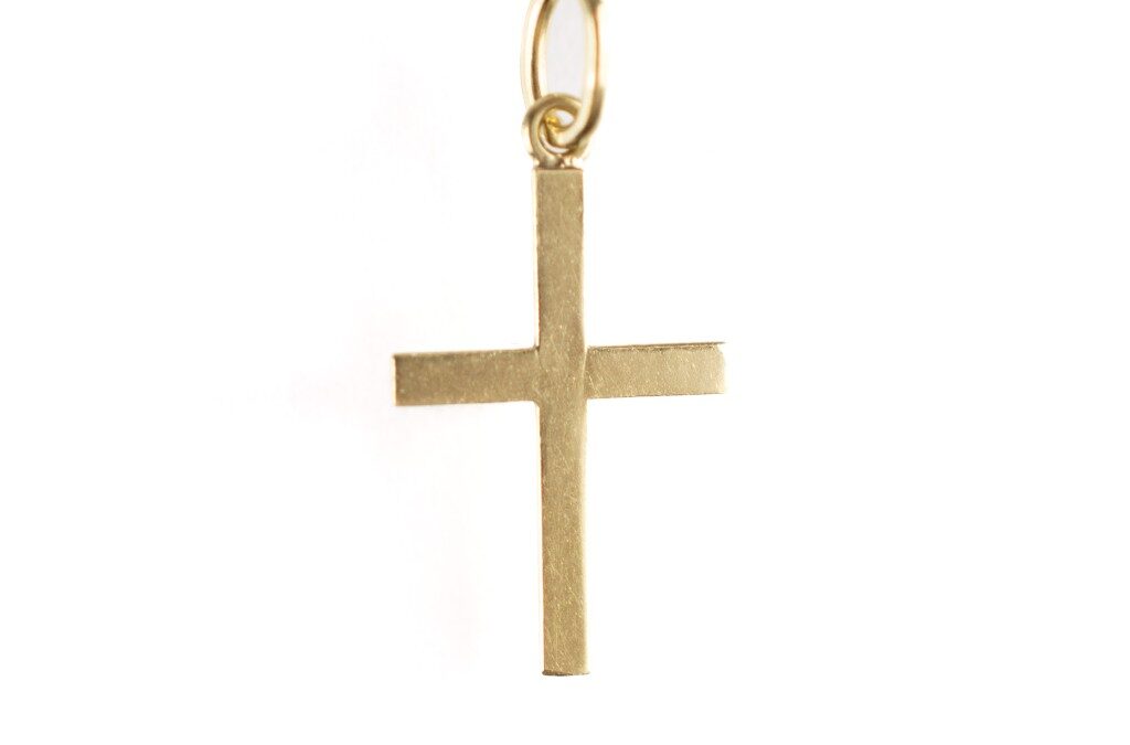 Zlatý přívěsek křížek